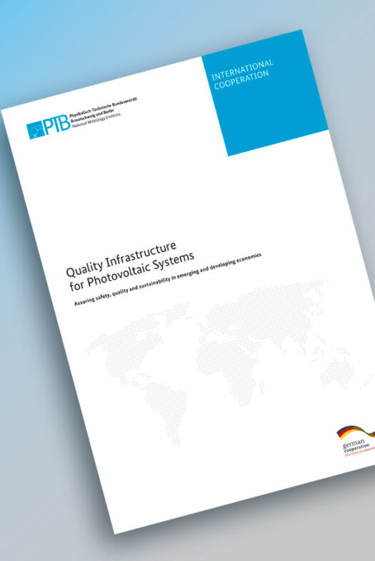 Front cover of the study Quality Infrastructure for Photovoltaic systems
