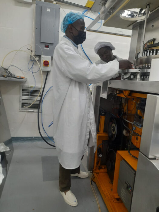 A man working in a laboratory.