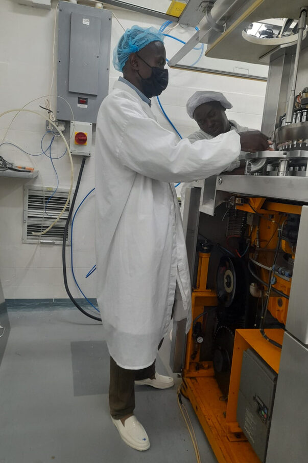 A man working in a laboratory.