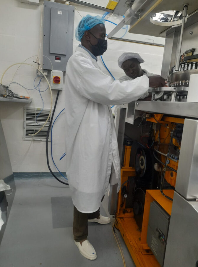 A man working in a laboratory.
