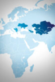 Map of central asia
