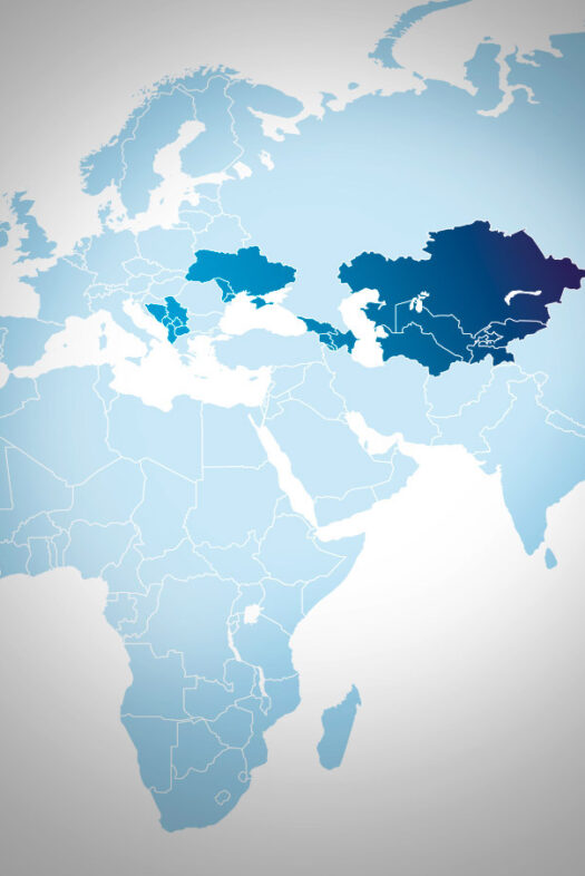 Map of central asia