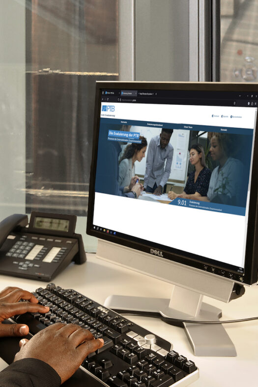 A screen showing a website.