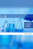 The cover page of the RESPEL Guide showing some liquid being poured into a flask from a test tube. Other flasks, beakers and bottles with liquid in them are also shown.
